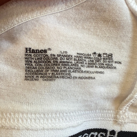 Hanes Women's White Bra with Logo Band NWOT - Picture 3 of 4